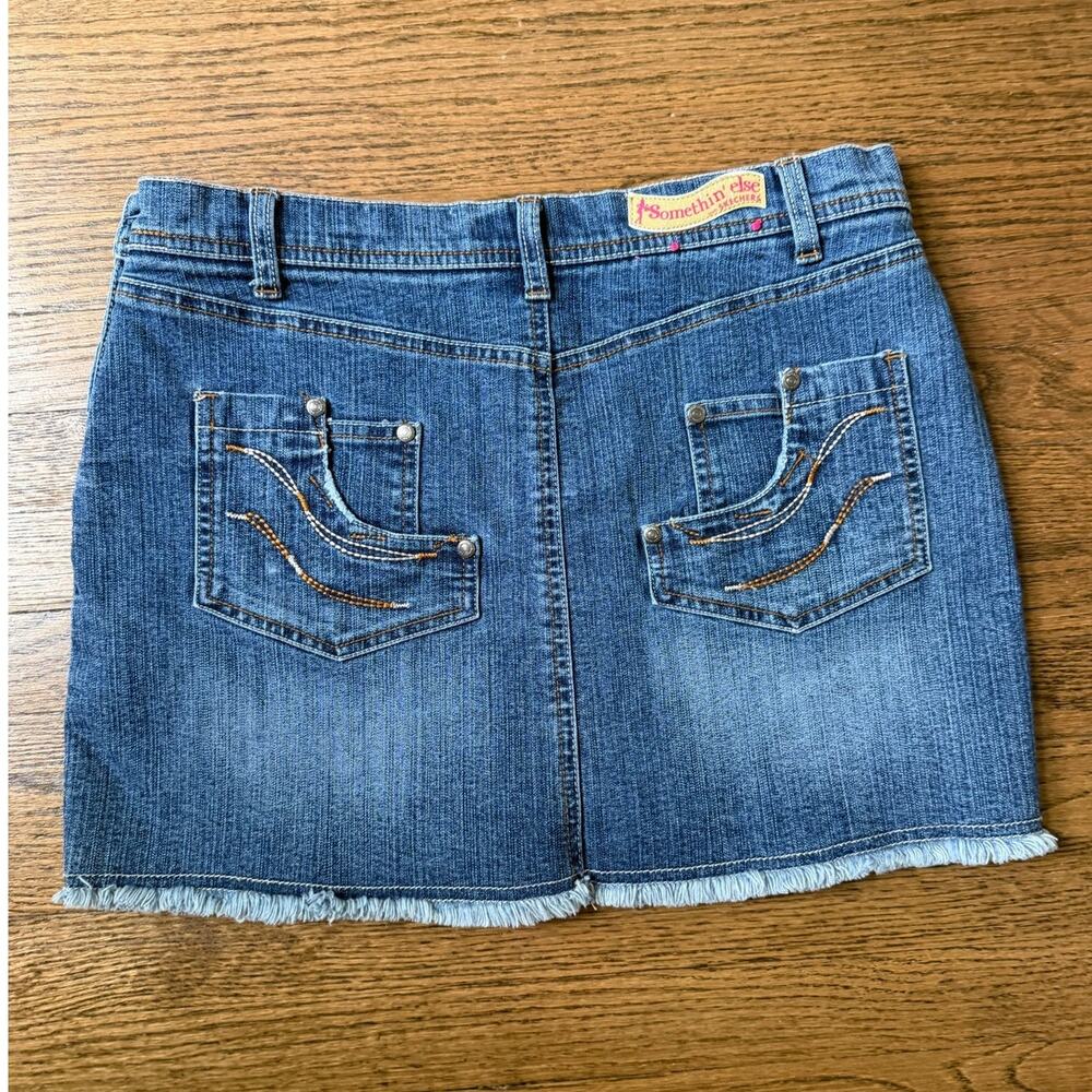 Vintage Something Else From Sketchers Mini Jean Skirts Size 9 Y2K